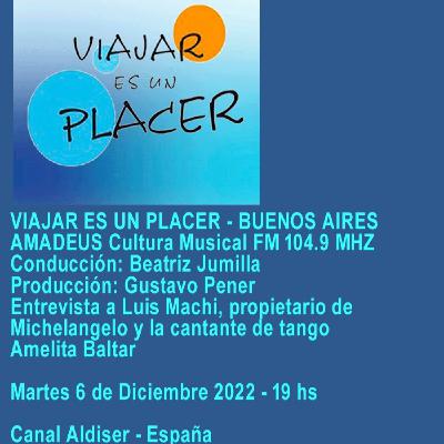 Beatriz Jumilla - Viajar es un Placer - Buenos Aires - Reapertura de Michelángelo Beatriz Jumilla - Viajar es un Placer - Buenos Aires - Reapertura de Michelángelo