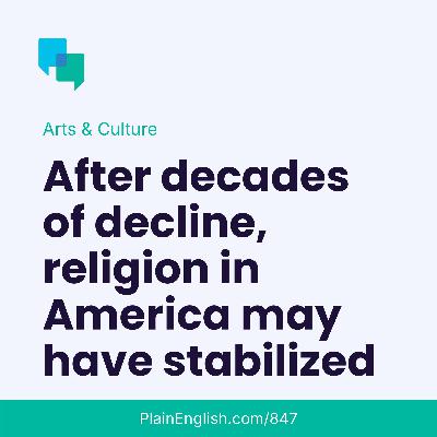 America's religious decline may be on pause