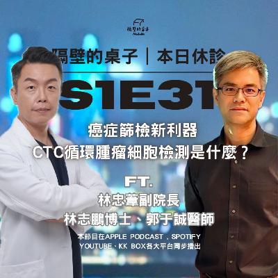 本日休診｜S1E31 癌症篩檢新利器，CTC循環腫瘤細胞檢測是什麼？ ft. 林忠葦副院長、林志鵬博士、郭于誠醫師