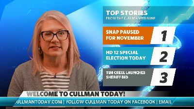 SNAP paused for November | HD 12 election today | Tim Creel enters sheriff race