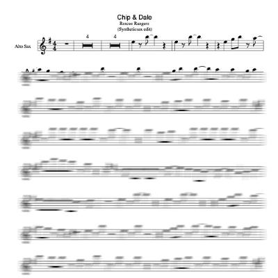Chip 'n Dale Rescue Rangers - Theme Song (Syntheticsax Saxophone Version) Backing Track for Sax