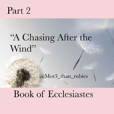 “A Chasing After the Wind”