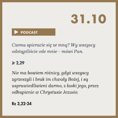 Poranek ze Słowem na 31 października 2025 Poranek ze Słowem na 31 października 2025