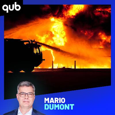 Mario Dumont a été témoin de l’incendie à Sutton !