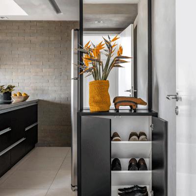 Móvel Para Deixar Os Sapatos Na Porta de Entrada Da casa