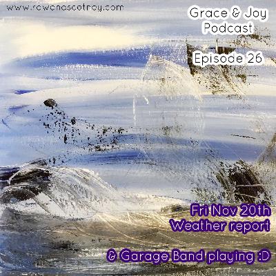 Today's weather report ...& some experimental fun, with my son :)