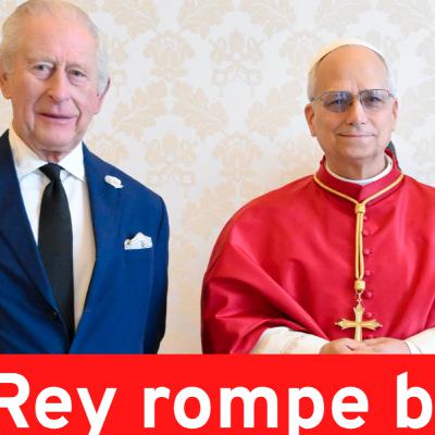 El rey Carlos ora con el Papa por primera vez en cinco siglos