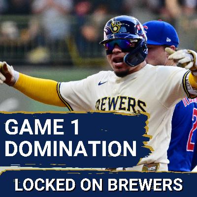 BREWERS POSTCAST: Brewers BATS EXPLODE, Peralta Shines as Brewers Roll Over Cubs in NLDS Game 1