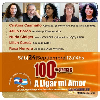 A Ligar mi Amor, #100 sábado 24 de septiembre " Los 100 de ALMA "