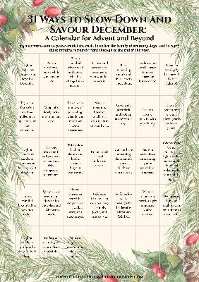 Seasonal Notes - Episode 4 - 31 Ways to Slow Down and Savour December
