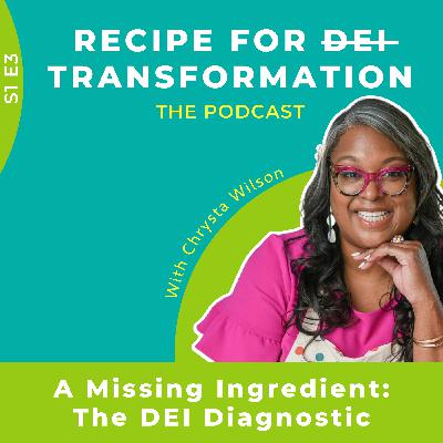 S1 E3: A Missing Ingredient: DEI Diagnostics S1 E3: A Missing Ingredient: DEI Diagnostics