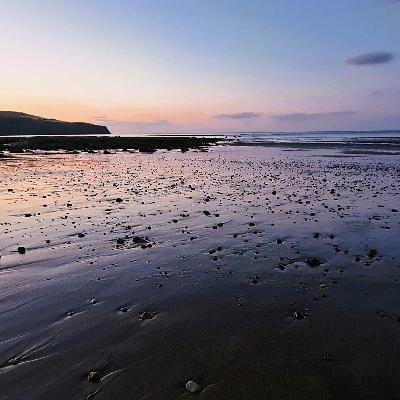 287 Dusk on Boggle Hole beach - North Yorkshire coast