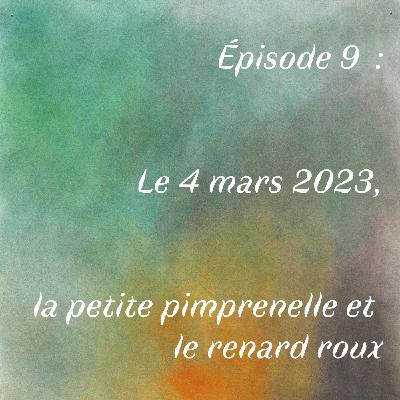 Épisode 9  : Le 4 mars 2023, la petite pimprenelle et le renard roux