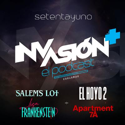 Invasión + "Lisa Frankestein" + "El Misterio de Salem´s Lot" + "Apartamento 7A" + "El Hoyo 2" De precuelas, remakes, zombies y pizzas con ciruela.