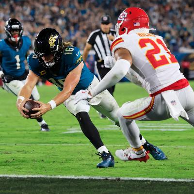 TREVOR LAWRENCE tropica, mas JAGUARS não caem contra os CHIEFS