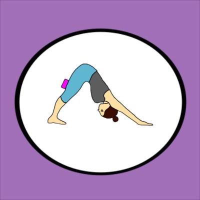 Downward Facing Dog Using a Block to Engage the Thighs