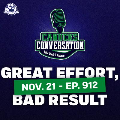 Nov. 21: Canucks play their best game of the season! (No further questions please) (ep. 912) Nov. 21: Canucks play their best game of the season! (No further questions please) (ep. 912)