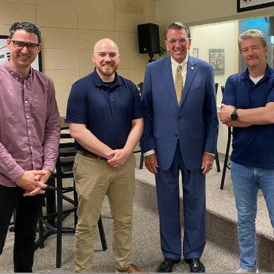 Dr. Andrew Hay and Stephen Crandall Dr. Andrew Hay and Stephen Crandall