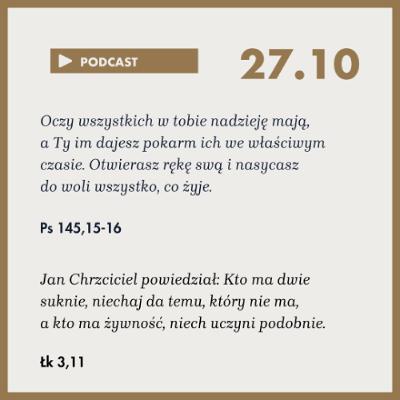 Poranek ze Słowem na 27 października 2025 Poranek ze Słowem na 27 października 2025