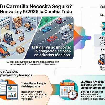 167. Seguro de carretillas elevadoras y la Ley 5/2025
