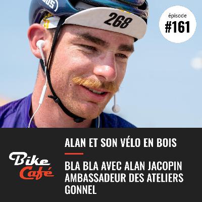 Alan Jacopin et son vélo en bois