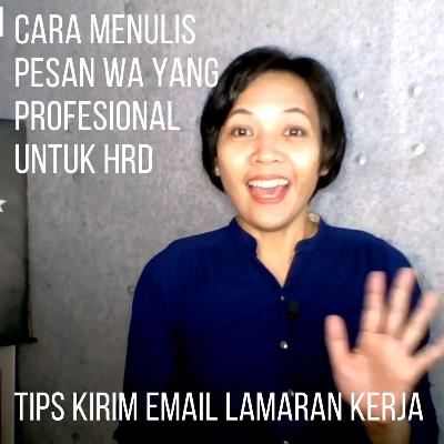 Cara menulis pesan WA yang profesional untuk HRD