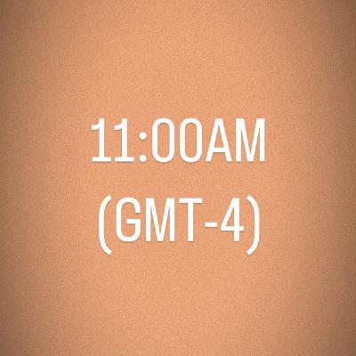 Hora - 11.00AM (GMT-4)