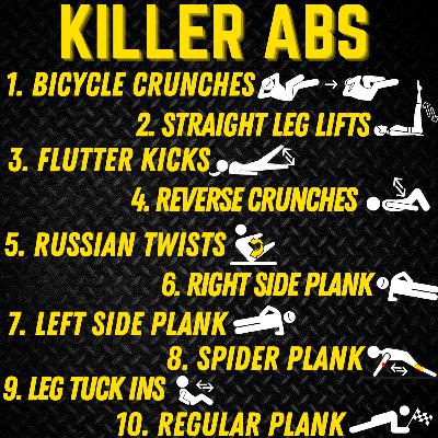10 MIN KILLER ABS WORKOUT (BUILT-IN TIMER, NO EQUIPMENT)