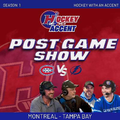 Dobes, Slafkovsky & Caufield Take Down the Lightning | HABS POSTGAME | Hockey with an Accent | SH08