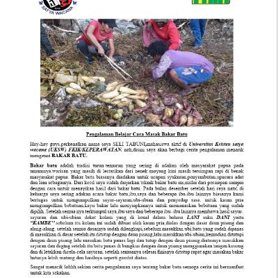 bakar batu itu sangat menarik lohh🥰💁😉, apalagi sajian makanan sangattt nikmat😍