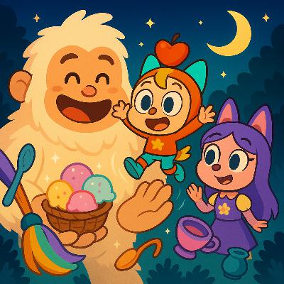 Nuton & Lola Play with the Bigfoot in Hide-and-Seek Forest - Forest Fairy Tale Stories for Kids