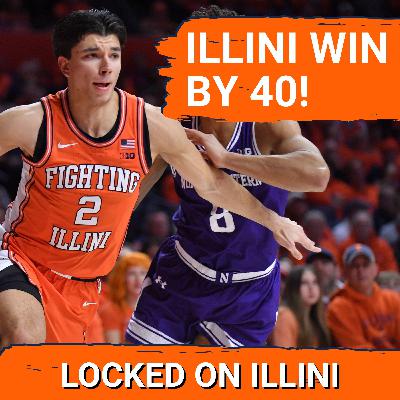 LIVE POSTGAME: Illinois DOMINATES Rival Northwestern, Win 84-44 | Illini Podcast