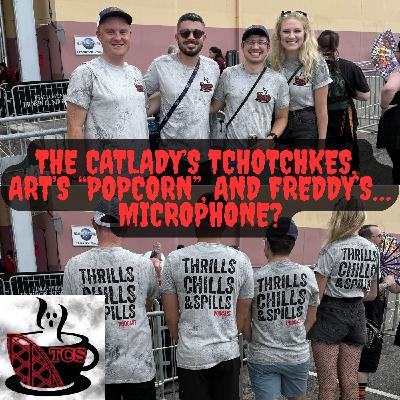The Catlady's tchotchkes,  Art's "popcorn", and Freddy's…microphone?