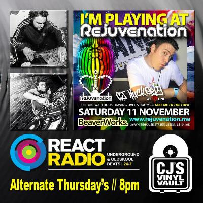 CJ's Vinyl Vault - 26/10/17 - House, Trance & Hard House - React Radio UK CJ's Vinyl Vault - 26/10/17 - House, Trance & Hard House - React Radio UK