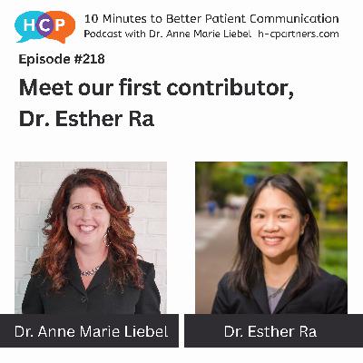 Meet our first contributor, Dr. Esther Ra Meet our first contributor, Dr. Esther Ra