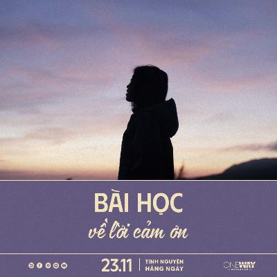 BÀI HỌC VỀ LỜI CẢM ƠN | Tĩnh Nguyện Hằng Ngày 23/11/2025