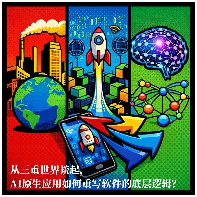 #129 从三重世界谈起，AI原生应用如何重写软件的底层逻辑？