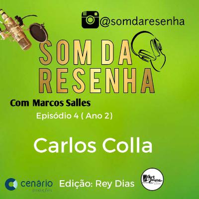 Carlos Colla contando histórias de seus sucessos na música