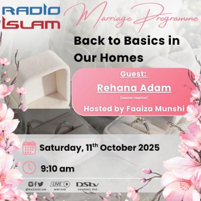 Marriage Programme:Back to Basics in Our Home