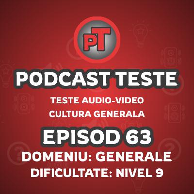 Test 63 Cultura generală, Diverse Nivel 9