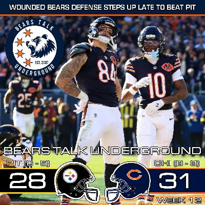 Week Twelve Review - Bears Hang On vs Steelers; Win 4th Straight Week Twelve Review - Bears Hang On vs Steelers; Win 4th Straight