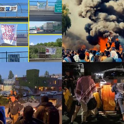 ICE Melts as Streets Erupt, Revolt at Delaney Hall Migrant Prison, UW Campus Occupation Against War Profiteers
