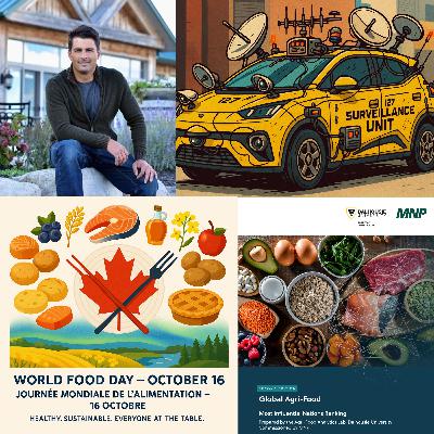 Canada Climbs in MNP’s new Global Agri-Food Report this World Food Day, China offers up an exit strategy, India back on the export menu, and guest Stephen Mitchell of Sprucewood Shores Estate Winery