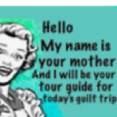 Hello My Name Is Your Mother And I Will Be Your Tour Guide For Today's Guilt Trip