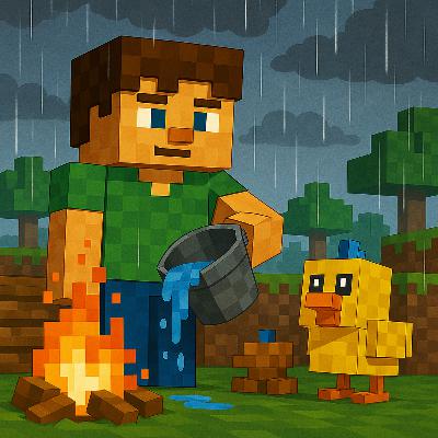 Capitolo 28 – Fuoco e Pioggia | Karlik e le sue Avventure Minecraftiche