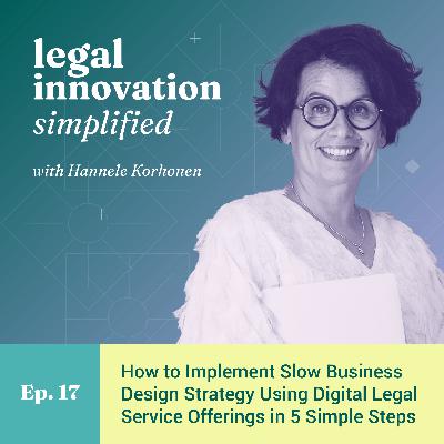How to implement slow business design strategy using digital legal service offerings and legal design in 5 simple steps [Ep. 17]