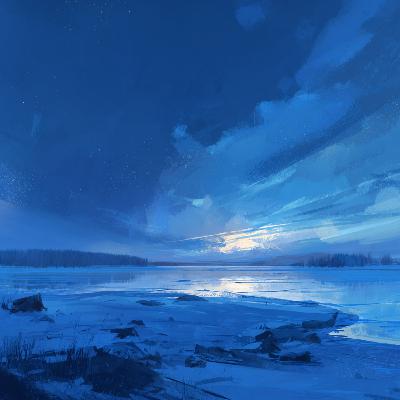 Calm Arctic Night | Polar Wind and Icy Water Sounds Calm Arctic Night | Polar Wind and Icy Water Sounds