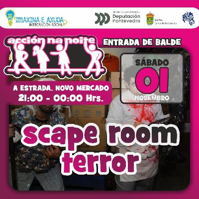 Scape room de Terror, dentro do programa Acción na noite. Falo con Laura Piso de Imaxina e Axuda. Scape room de Terror, dentro do programa Acción na noite. Falo con Laura Piso de Imaxina e Axuda.