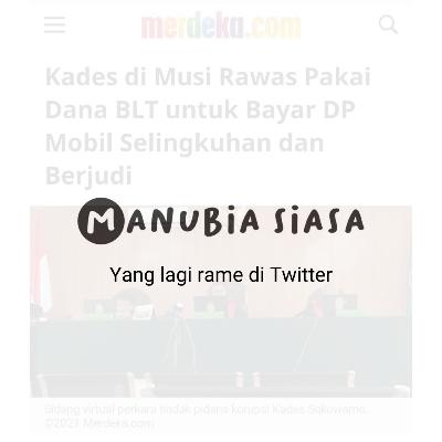 Yang lagi rame di Twitter