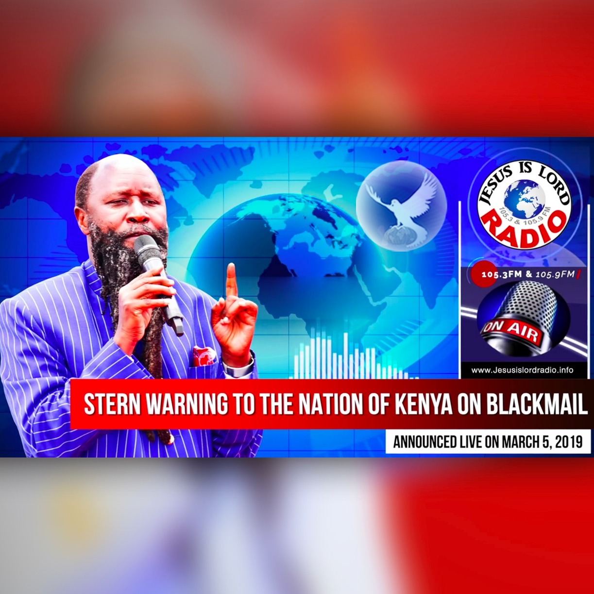 EPISODE 342 - 05MAR2019 - STERN WARNING OF JEHOVAH YAHWEH ON KENYA'S BLACKMAIL AGAINST HIS TWO PROPHETS- PROPHET DR. OWUOR episode artwork